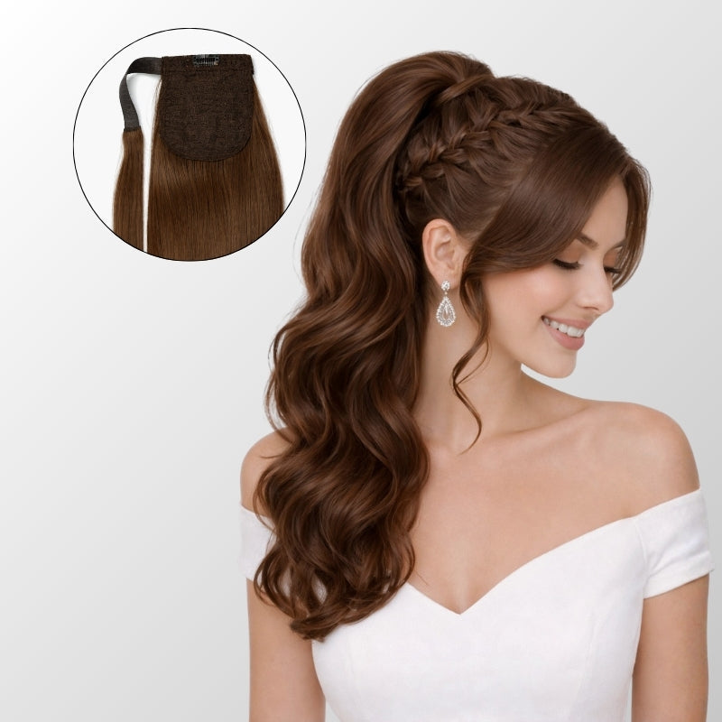 Dark Brown Ponytail Hair Extensions