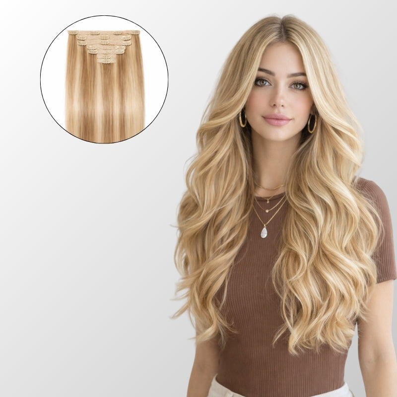 Dirty Blonde Highlights Classic Clip-In Hair Extensions