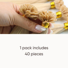 Ash Light Blonde Flat Tip Hair Extensions