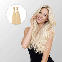 Bleach Blonde (613) Flat Tip Hair Extensions (50g - 100g)