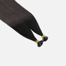 Natural Black Flat Tip Hair Extensions
