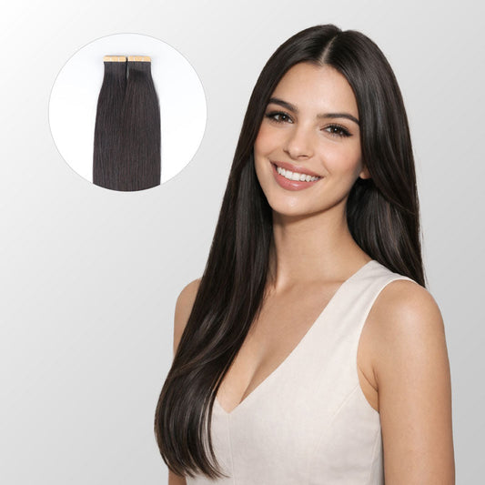 Natural Black Tape-In Hair Extensions
