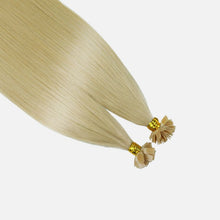 Ash Light Blonde Flat Tip Hair Extensions