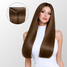 Chocolate Brown Halo Hair Extensions