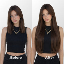 Chocolate Brown Seamless Clip-In Hair Extensions
