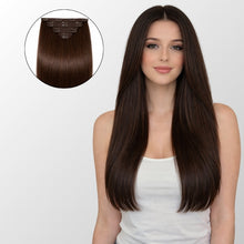 Dark Brown Full Clip-In Hair Extensions