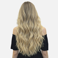 Golden Blonde Highlights Seamless Clip-In Hair Extensions