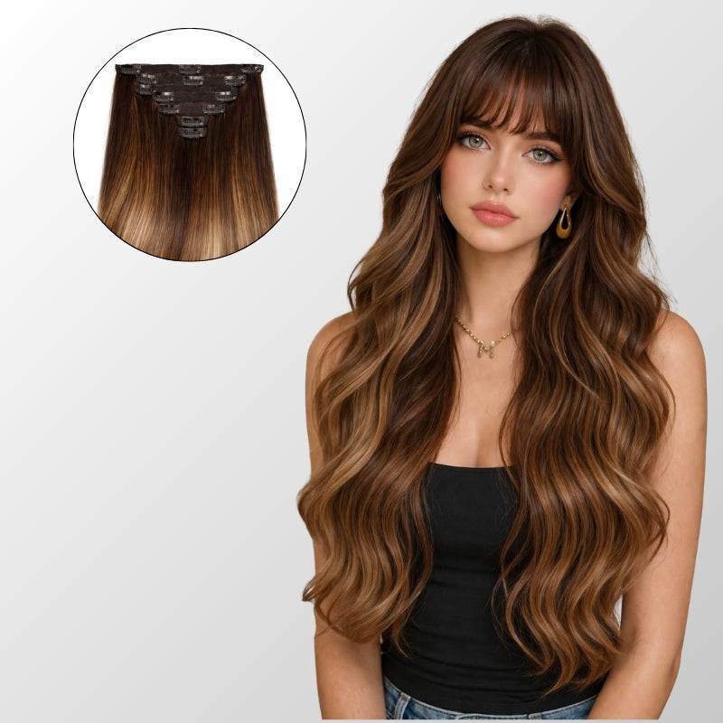 Honey Blonde Balayage Classic Clip-In Hair Extensions