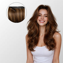 Honey Blonde Balayage Halo Hair Extensions