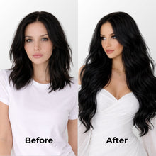 Jet Black Halo Hair Extensions