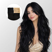 Jet Black Mini Tape-In Hair Extensions