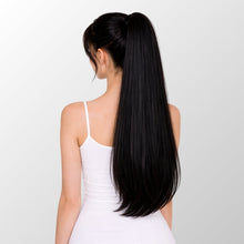 Jet Black Ponytail Hair Extensions