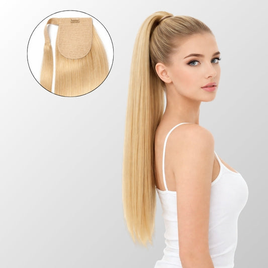 Bleach Blonde Ponytail Hair Extensions