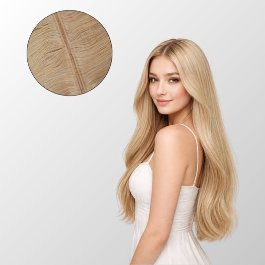 Ash Light Blonde Butterfly Weft Hair Extensions