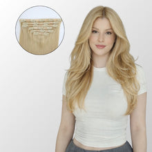 Ash Light Blonde Seamless Clip-In Hair Extensions
