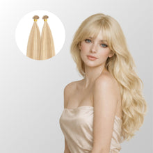 Ash Platinum Highlights Flat Tip Hair Extensions