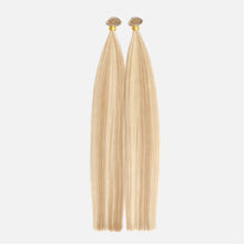 Ash Platinum Highlights Flat Tip Hair Extensions