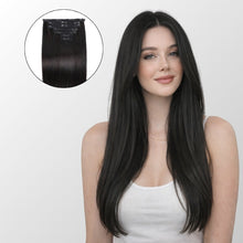 Natural Black Full Clip-In Hair Extensions