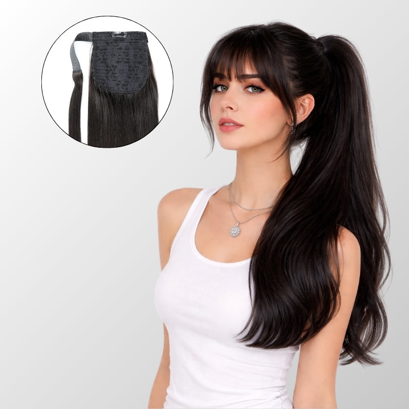 Natural Black Ponytail Hair Extensions
