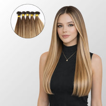 Natural Blonde Balayage (6.2/6C+60C) I-Tip Hair Extensions (50g-100g)