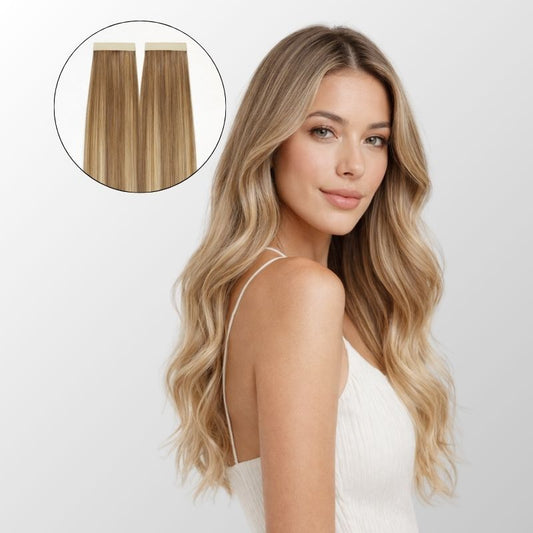 Natural Blonde Balayage Tape-In Hair Extensions