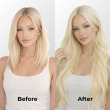 Platinum Blonde Seamless Clip-In Hair Extensions