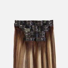 Caramel Blonde Balayage Seamless Clip-In Hair Extensions