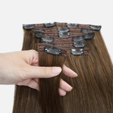 Chocolate Brown Full Clip-In Hair Extensions