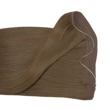 Chocolate Brown Halo Hair Extensions