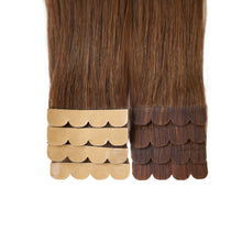 Chocolate Brown Mini Tape-In Hair Extensions