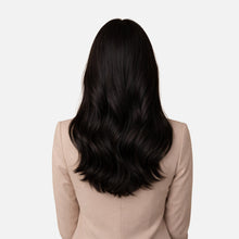 Jet Black Flat Tip Hair Extensions