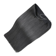 Jet Black Halo Hair Extensions