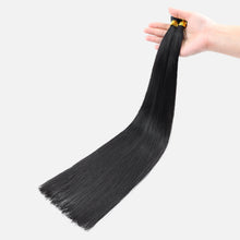 Jet Black I-Tip Hair Extensions