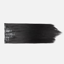 Jet Black Seamless Clip-In Hair Extensions