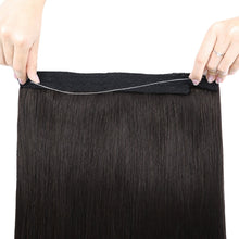 Natural Black Halo Hair Extensions