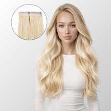 Platinum Blonde Tape-In Hair Extensions